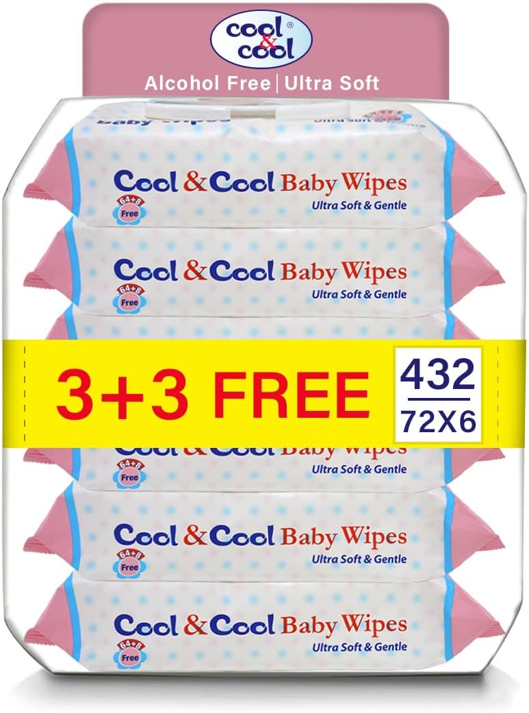 Cool & Cool Baby Wipes - Alcohol Free & Ultra Soft - Image 1